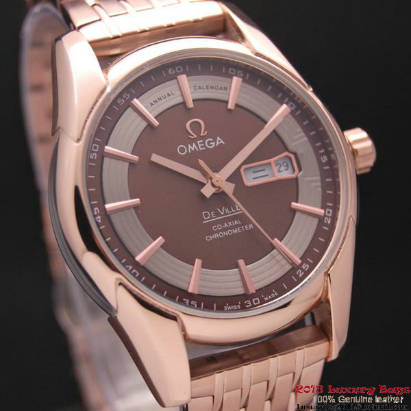 OMEGA DE VILLE HOUR VISION ANNUAL CALENDAR Red Gold on Red Gold Strap OM77129 OMEGA DE VILLE HOUR VISION ANNUAL CALENDAR Red Gold on Red Gold Strap OM77129