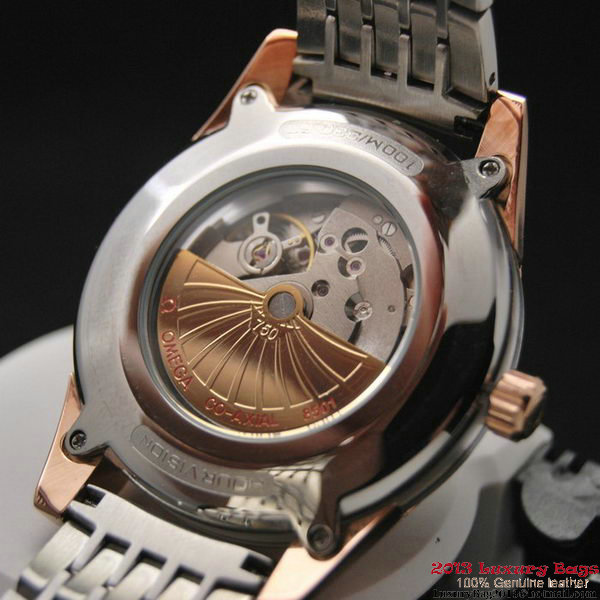 OMEGA DE VILLE HOUR VISION ANNUAL CALENDAR Red Gold on Steel Strap OM77125 OMEGA DE VILLE HOUR VISION ANNUAL CALENDAR Red Gold on Steel Strap OM77125