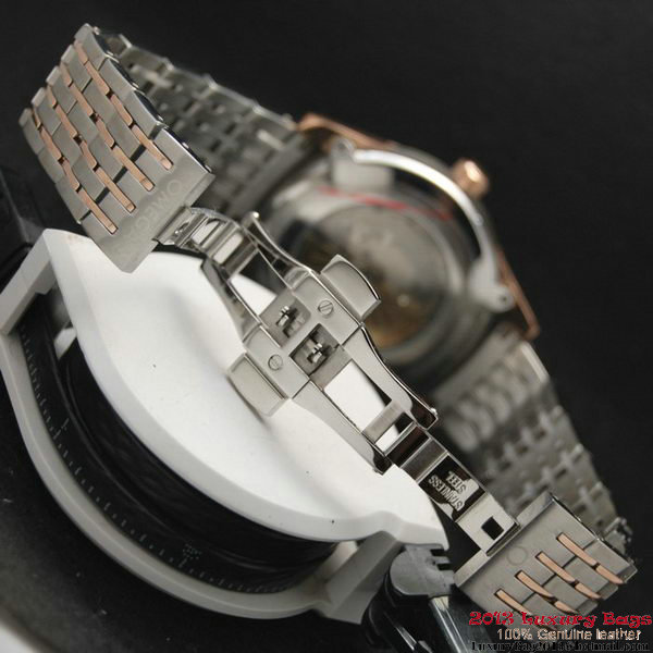 OMEGA DE VILLE HOUR VISION ANNUAL CALENDAR Red Gold on Steel Strap OM77125 OMEGA DE VILLE HOUR VISION ANNUAL CALENDAR Red Gold on Steel Strap OM77125