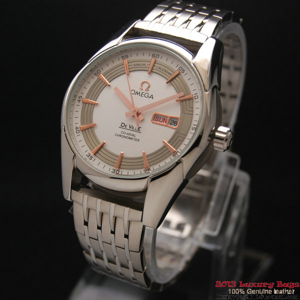 OMEGA DE VILLE HOUR VISION ANNUAL CALENDAR Steel on Steel Strap OM77113 OMEGA DE VILLE HOUR VISION ANNUAL CALENDAR Steel on Steel Strap OM77113