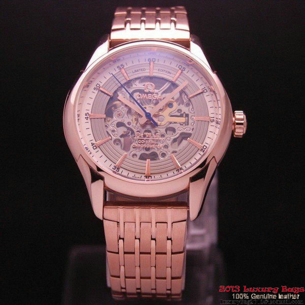 OMEGA DE VILLE Tourbillon Watches Red Gold on Red Gold Steel Strap Om7019 OMEGA DE VILLE Tourbillon Watches Red Gold on Red Gold Steel Strap Om7019