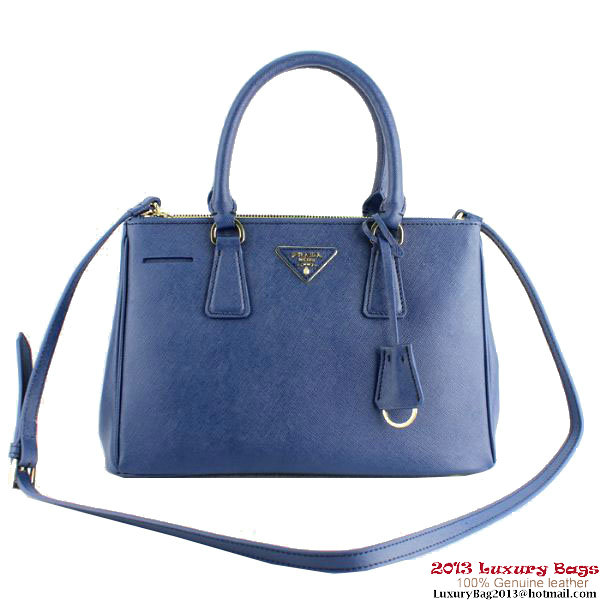 2013 Prada Saffiano Tote Bag 1801 Blue