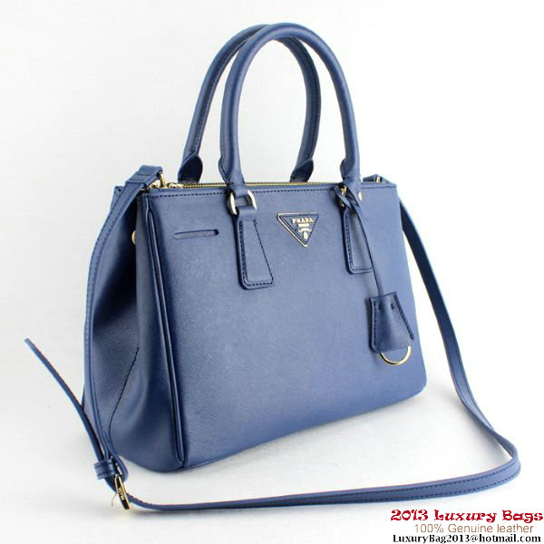 2013 Prada Saffiano Tote Bag 1801 Blue 2013 Prada Saffiano Tote Bag 1801 Blue