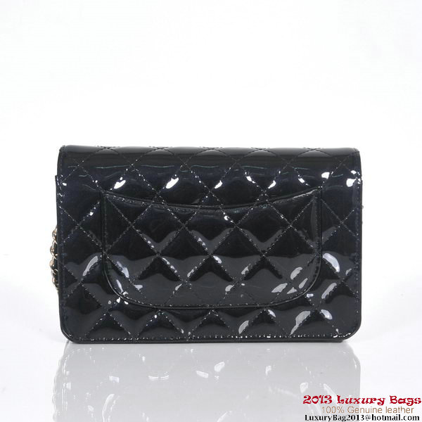 Chanel A30193 Black Patent Leather Flap Bag Gold Chanel A30193 Black Patent Leather Flap Bag Gold