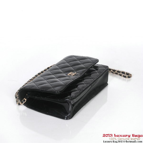 Chanel A30193 Black Patent Leather Flap Bag Gold Chanel A30193 Black Patent Leather Flap Bag Gold