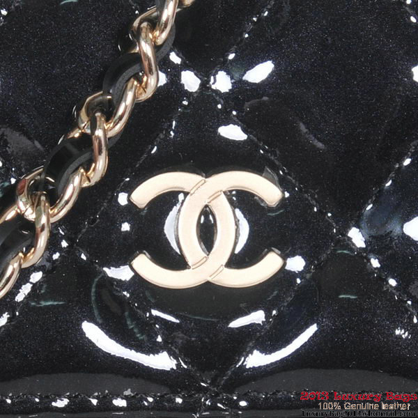 Chanel A30193 Black Patent Leather Flap Bag Gold Chanel A30193 Black Patent Leather Flap Bag Gold