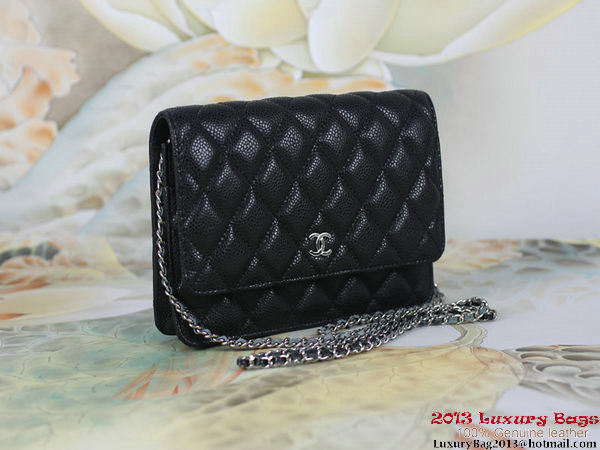 Chanel A33814 Original Cannage Leather mini Flap Bag Black Chanel A33814 Original Cannage Leather mini Flap Bag Black
