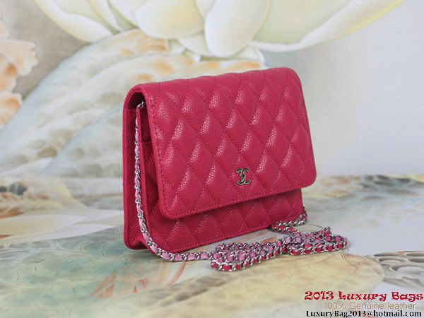 Chanel A33814 Original Cannage Leather mini Flap Bag Rose Chanel A33814 Original Cannage Leather mini Flap Bag Rose