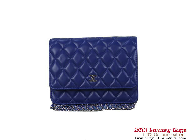 Chanel A33814 Original Leather mini Flap Bag RoyalBlue