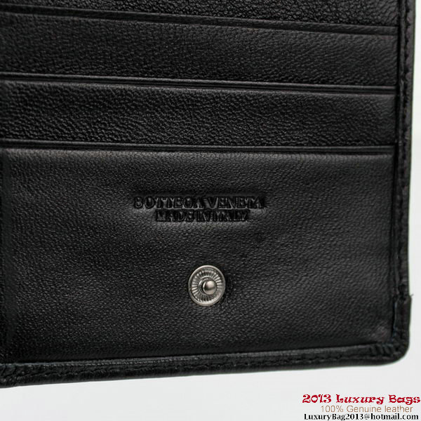 Bottega Veneta Intrecciato Light Calf Card Case BV188 Black Bottega Veneta Intrecciato Light Calf Card Case BV188 Black