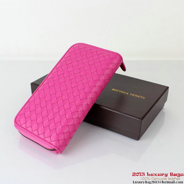 Bottega Veneta Intrecciato Nappa Continental Wallet BV1008 Rose Bottega Veneta Intrecciato Nappa Continental Wallet BV1008 Rose