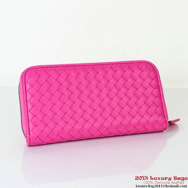 Bottega Veneta Intrecciato Nappa Continental Wallet BV1008 Rose Bottega Veneta Intrecciato Nappa Continental Wallet BV1008 Rose