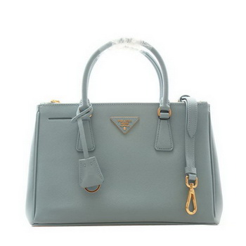 Prada Saffiano Leather 30cm Tote Bag BN1801 Light Blue Prada Saffiano Leather 30cm Tote Bag BN1801 Light Blue
