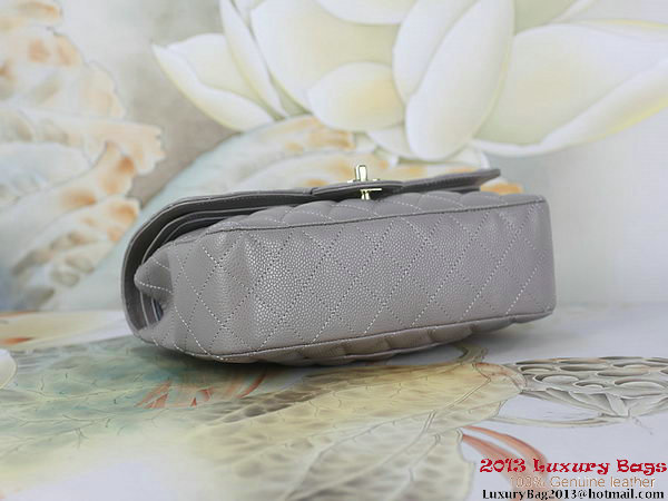 Chanel 2.55 Classic Flap Bag Gray Original Cannage Patterns Leather Gold Chanel 2.55 Classic Flap Bag Gray Original Cannage Patterns Leather Gold