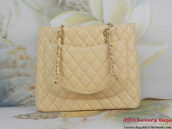 Chanel A50995 Apricot Original Cannage Leather Shoulder Bag Gold Chanel A50995 Apricot Original Cannage Leather Shoulder Bag Gold