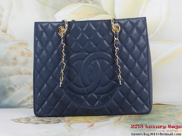 Chanel A50995 RoyalBlue Original Cannage Leather Shoulder Bag Gold Chanel A50995 RoyalBlue Original Cannage Leather Shoulder Bag Gold