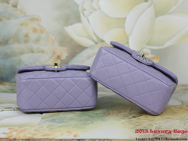 Chanel 1115 mini Classic Flap Bag Sheepskin Leather Violet Chanel 1115 mini Classic Flap Bag Sheepskin Leather Violet