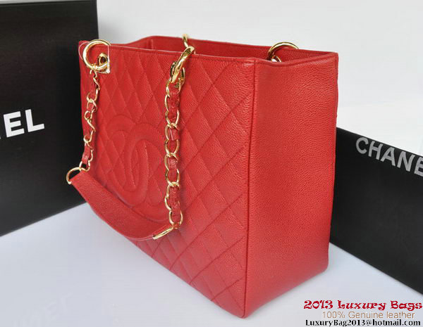Chanel Classic Coco Bag GST Caviar Leather A36092 Red Gold Chanel Classic Coco Bag GST Caviar Leather A36092 Red Gold