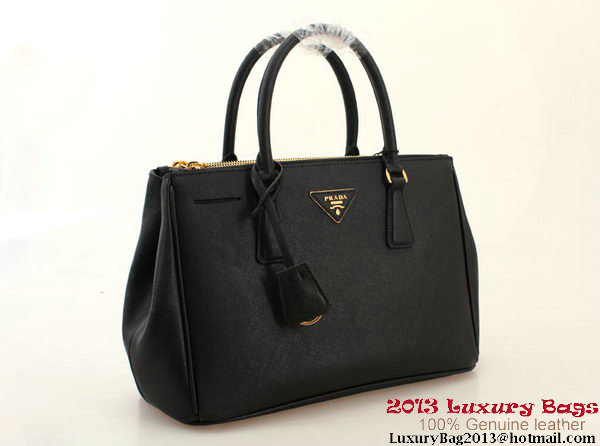 Prada Saffiano 30cm Tote Bag BN1801 - Black Prada Saffiano 30cm Tote Bag BN1801 - Black