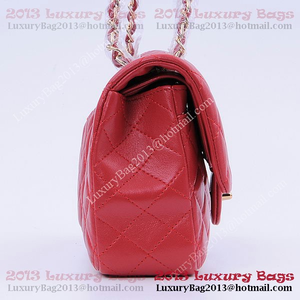 Chanel 2.55 Series Classic Flap Bag 1112 Red Sheepskin Gold Chanel 2.55 Series Classic Flap Bag 1112 Red Sheepskin Gold
