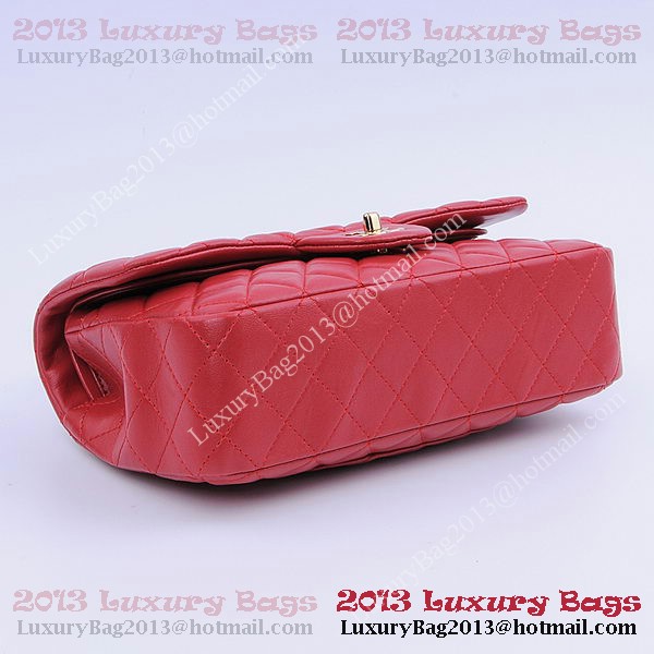 Chanel 2.55 Series Classic Flap Bag 1112 Red Sheepskin Gold Chanel 2.55 Series Classic Flap Bag 1112 Red Sheepskin Gold