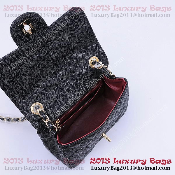 Chanel mini Classic Flap Bag Black Cannage Patterns 1115 Gold Chanel mini Classic Flap Bag Black Cannage Patterns 1115 Gold