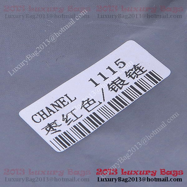 Chanel mini Classic Flap Bag Burgundy Sheekskin 1115 Silver Chanel mini Classic Flap Bag Burgundy Sheekskin 1115 Silver