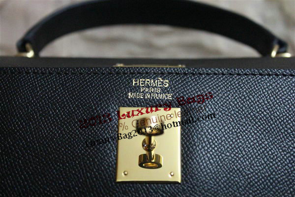 Hermes Kelly 32cm Shoulder Bag Black Saffiano Leather K32 Gold Hermes Kelly 32cm Shoulder Bag Black Saffiano Leather K32 Gold