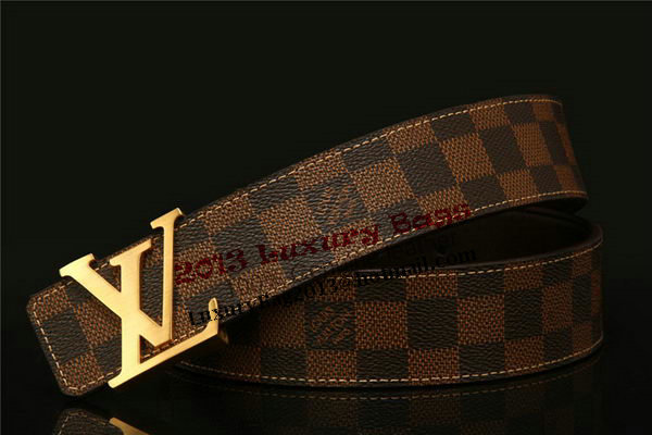 Louis Vuitton Damier Ebene Canvas Belt LV2064 Louis Vuitton Damier Ebene Canvas Belt LV2064