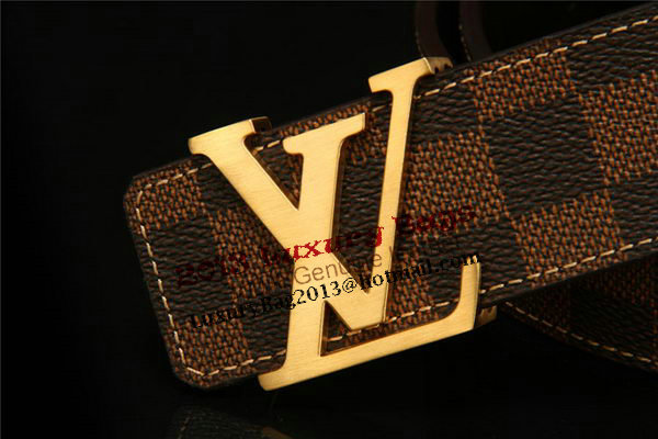 Louis Vuitton Damier Ebene Canvas Belt LV2064 Louis Vuitton Damier Ebene Canvas Belt LV2064