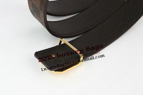 Louis Vuitton Damier Ebene Canvas Belt LV2065 Louis Vuitton Damier Ebene Canvas Belt LV2065