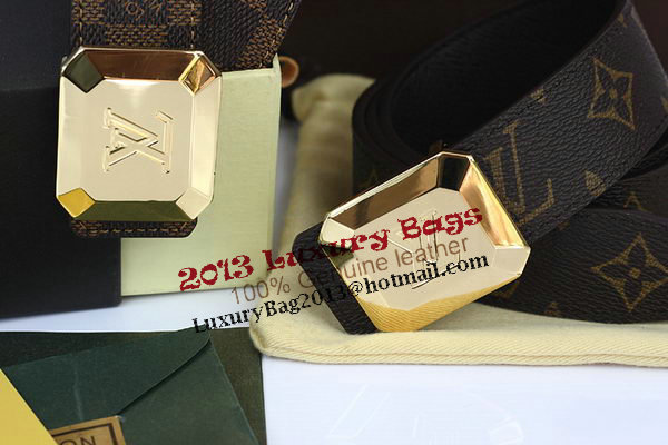 Louis Vuitton Monogram Canvas Belt LV2065 Louis Vuitton Monogram Canvas Belt LV2065