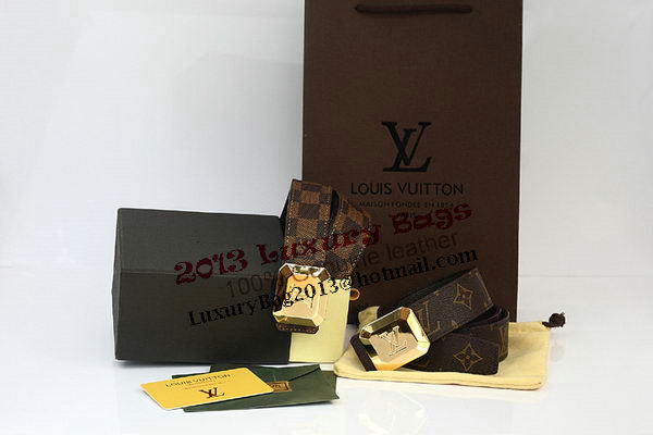 Louis Vuitton Monogram Canvas Belt LV2065 Louis Vuitton Monogram Canvas Belt LV2065
