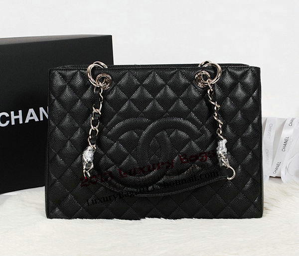 Chanel A50995 Black Original Leather Shoulder Bag Gold Chanel A50995 Black Original Leather Shoulder Bag Gold