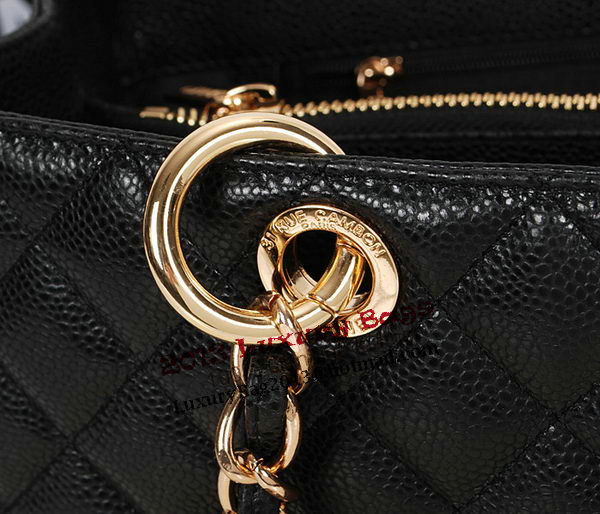 Chanel A50995 Black Original Leather Shoulder Bag Gold Chanel A50995 Black Original Leather Shoulder Bag Gold