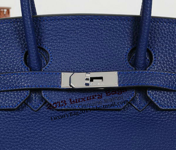 Hermes Birkin 35CM Tote Bag RoyalBlue Clemence Leather H35 Silver Hermes Birkin 35CM Tote Bag RoyalBlue Clemence Leather H35 Silver