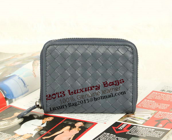 Bottega Veneta Intrecciato Nappa Mini Wallet 5818 RoyalBlue Bottega Veneta Intrecciato Nappa Mini Wallet 5818 RoyalBlue