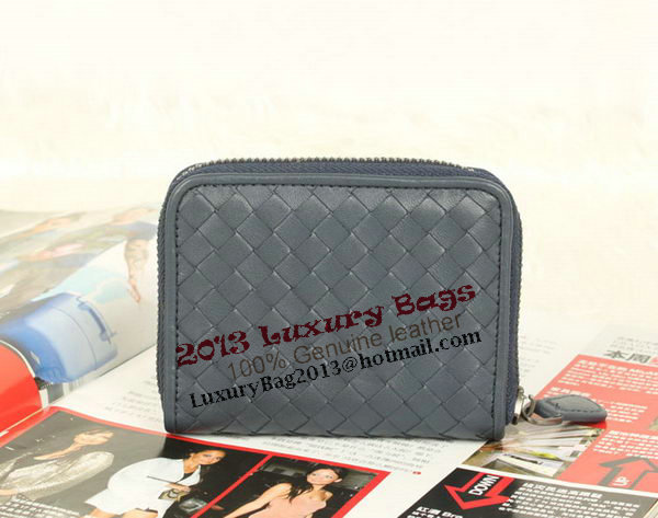 Bottega Veneta Intrecciato Nappa Mini Wallet 5818 RoyalBlue Bottega Veneta Intrecciato Nappa Mini Wallet 5818 RoyalBlue