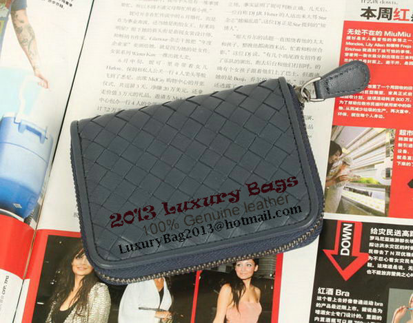 Bottega Veneta Intrecciato Nappa Mini Wallet 5818 RoyalBlue Bottega Veneta Intrecciato Nappa Mini Wallet 5818 RoyalBlue