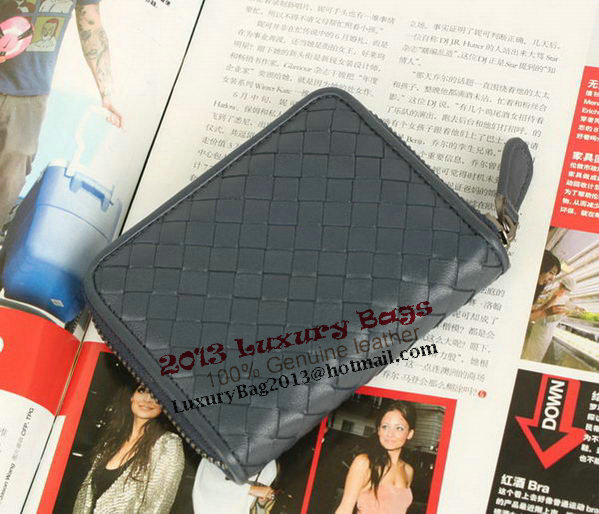 Bottega Veneta Intrecciato Nappa Mini Wallet 5818 RoyalBlue Bottega Veneta Intrecciato Nappa Mini Wallet 5818 RoyalBlue