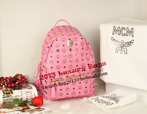 MCM Stark Backpack Jumbo in Calf Leather 8006 Pink MCM Stark Backpack Jumbo in Calf Leather 8006 Pink