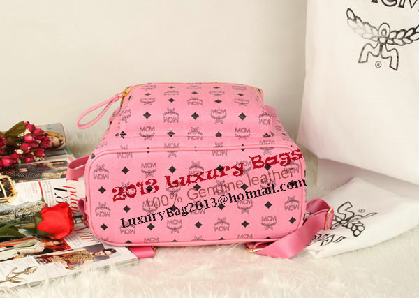 MCM Stark Backpack Jumbo in Calf Leather 8006 Pink MCM Stark Backpack Jumbo in Calf Leather 8006 Pink