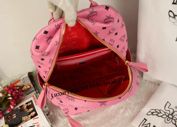 MCM Stark Backpack Jumbo in Calf Leather 8006 Pink MCM Stark Backpack Jumbo in Calf Leather 8006 Pink
