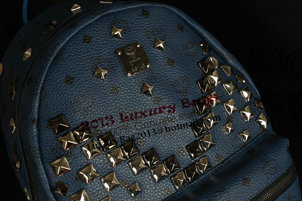 MCM Stark Backpack Jumbo in Calf Leather 8100 RoyalBlue MCM Stark Backpack Jumbo in Calf Leather 8100 RoyalBlue