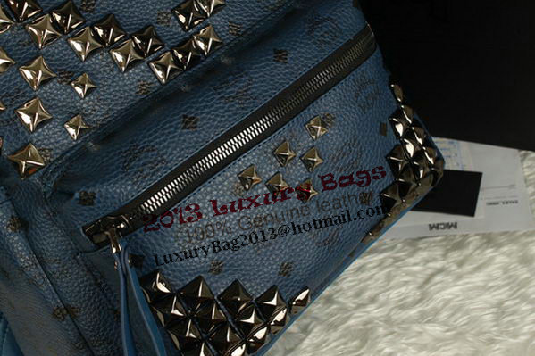 MCM Stark Backpack Jumbo in Calf Leather 8100 RoyalBlue MCM Stark Backpack Jumbo in Calf Leather 8100 RoyalBlue