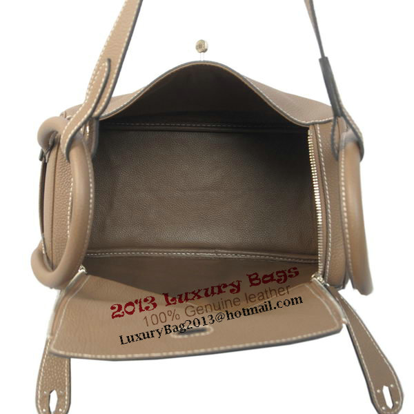 Hermes Lindy 30CM Havanne Shoulder Bag Gray Hermes Lindy 30CM Havanne Shoulder Bag Gray