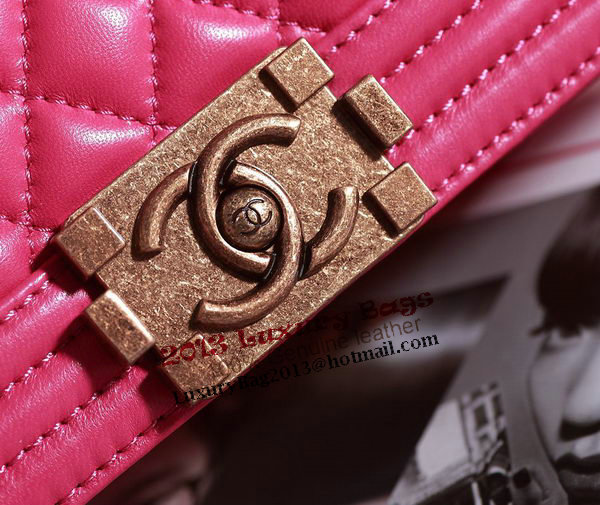 Chanel Boy Flap Shoulder Bag in Rose Lambskin Leather A67086 Gold Chanel Boy Flap Shoulder Bag in Rose Lambskin Leather A67086 Gold