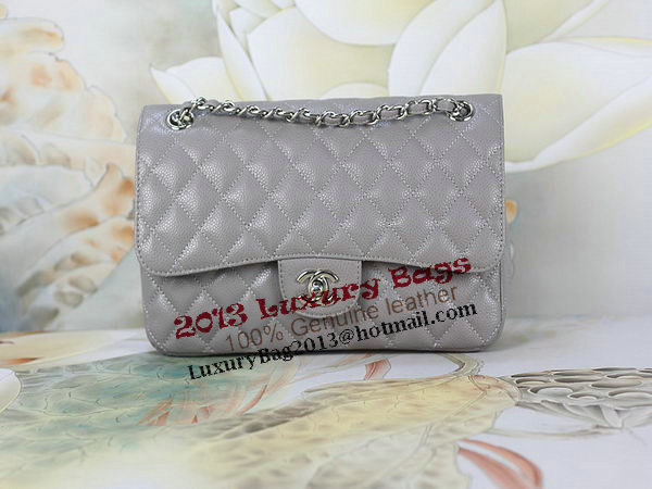 Chanel 2.55 Series Classic Flap Bag 1112 Gray Original Cannage Pattern Leather Silver Chanel 2.55 Series Classic Flap Bag 1112 Gray Original Cannage Pattern Leather Silver