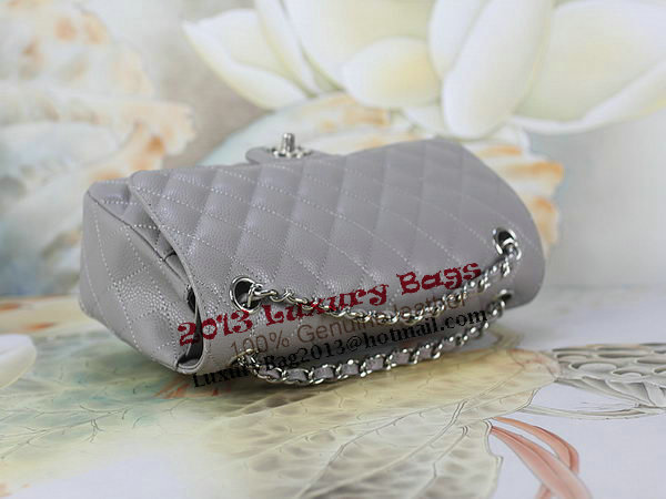 Chanel 2.55 Series Classic Flap Bag 1112 Gray Original Cannage Pattern Leather Silver Chanel 2.55 Series Classic Flap Bag 1112 Gray Original Cannage Pattern Leather Silver