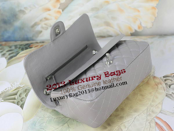 Chanel 2.55 Series Classic Flap Bag 1112 Gray Original Cannage Pattern Leather Silver Chanel 2.55 Series Classic Flap Bag 1112 Gray Original Cannage Pattern Leather Silver
